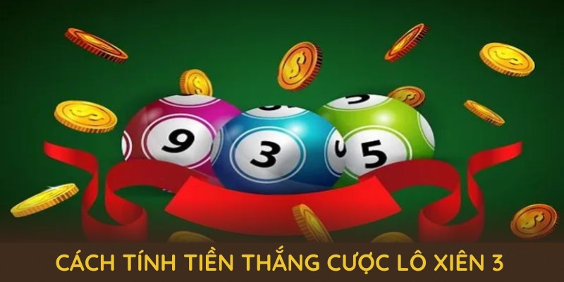 Tỷ lệ trả thưởng và cách tính tiền thắng cược lô xiên 3 tại nền tảng