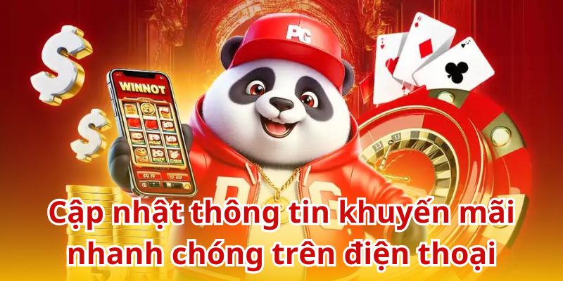 Cập nhật thông tin khuyến mãi nhanh chóng trên điện thoại